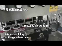 Ligne de remplissage de machine de désinfectant pour les mains