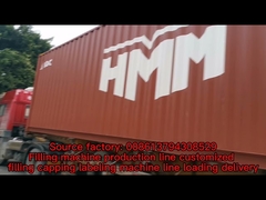 ligne de production de remplissage avec machine de remplissage, de bouchage et d'étiquetage